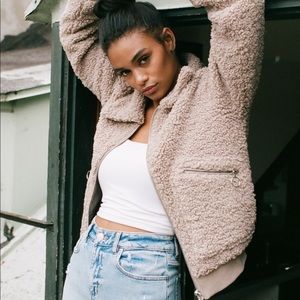 Garage Teddy Bomber Jacket